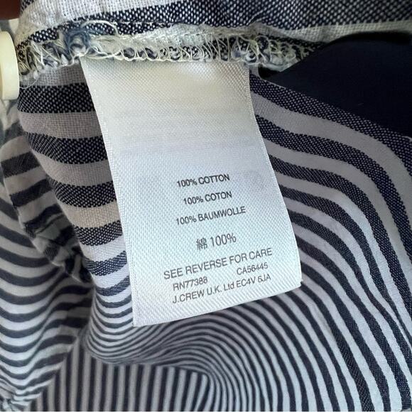 J Crew Short-Sleeve Button-Up Shirt in Stripe Style G7496 Small - Picture 7 of 8